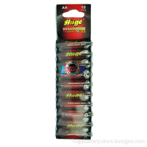 R6c Carbon Zinc Battery 1.5V AA Size Battery